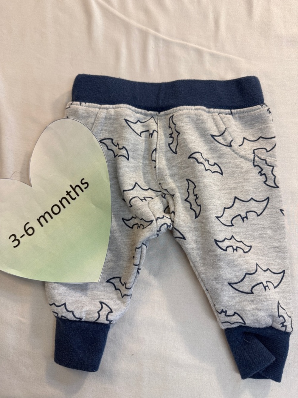 Batman - Grey and Blue Bat Print Baby Pants